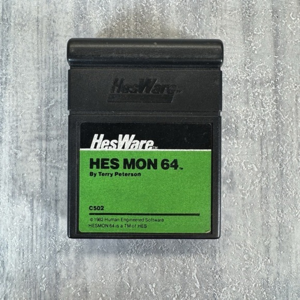 HES MON 64 ML monitor/mini-assembler by T. Peterson Commodore 64 Cartridge Port